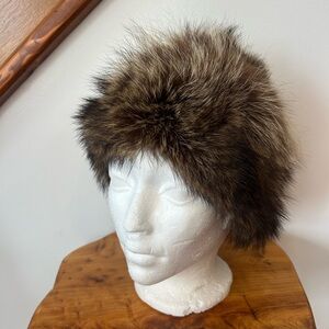 Luxurious Vintage Women's Fur Hat in light Brown❤️M